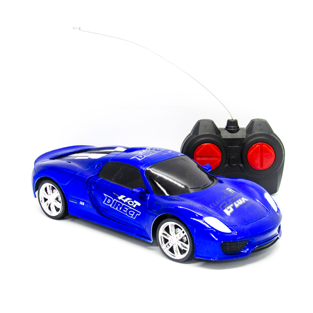 Carrinho Controle Remoto Racing Control Speed X Preto e Azul